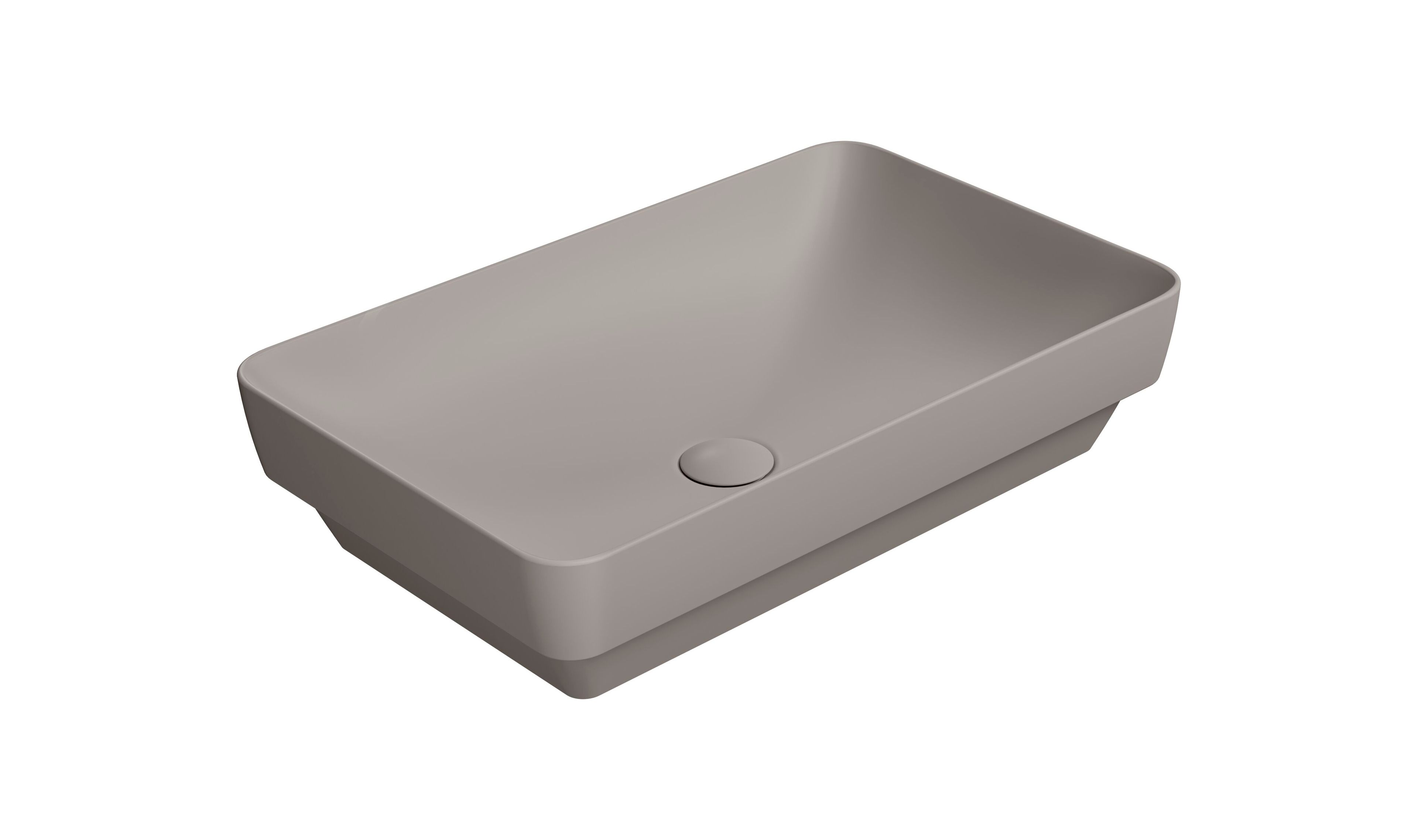 Керамическая прямоугольная раковина с полукругом GSI ceramica Color Elements ARCH-00025152 - Вид №2