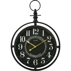 Часы настенные Dream River Маятник GH60229 круглые МДФ цвет черно-коричневый бесшумные ø47.5