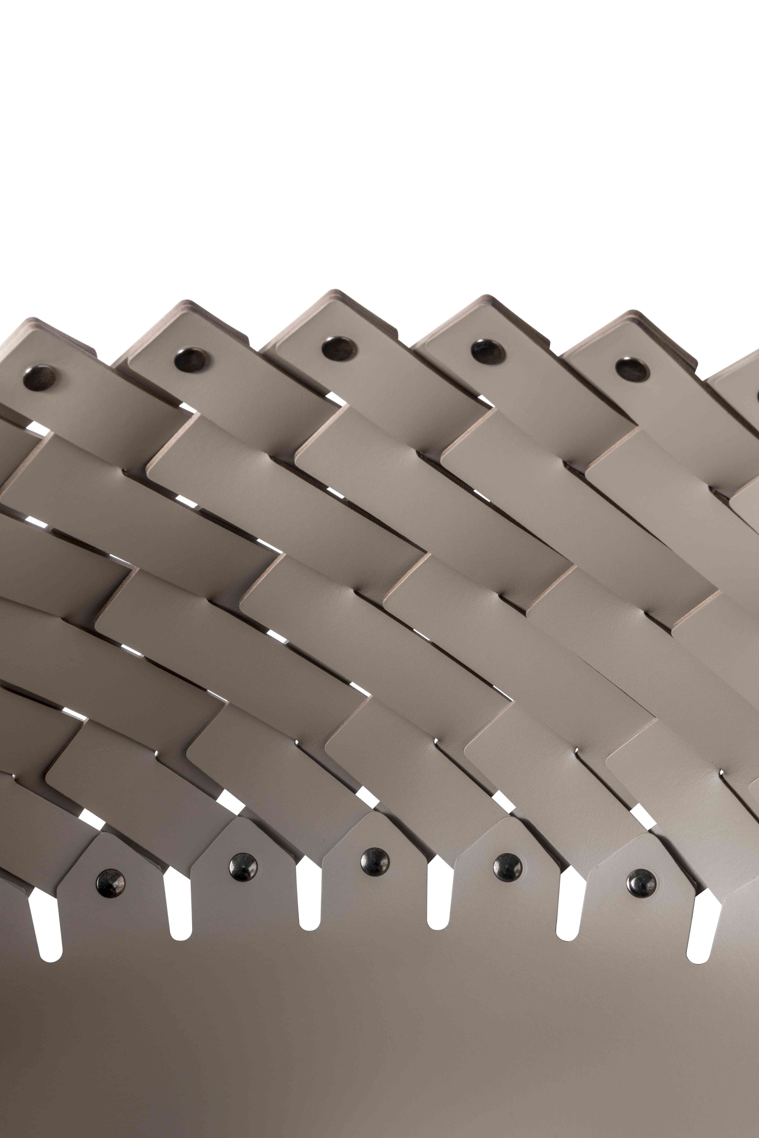 Овальная корзина из регенерированной кожи Pinetti ALMERIA ARCH-00128497 - Вид №2