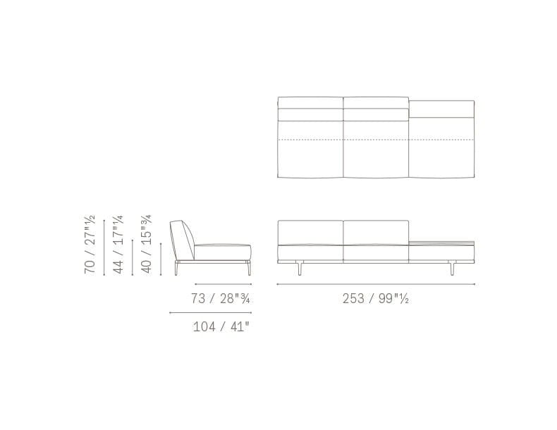 Ткань диван Poltrona Frau коллекция-диваны и кресла ARCH-00009449 - Вид №10