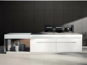 Elmar Отдельностоящий кухонный модуль из стали и дерева с ящиками @home