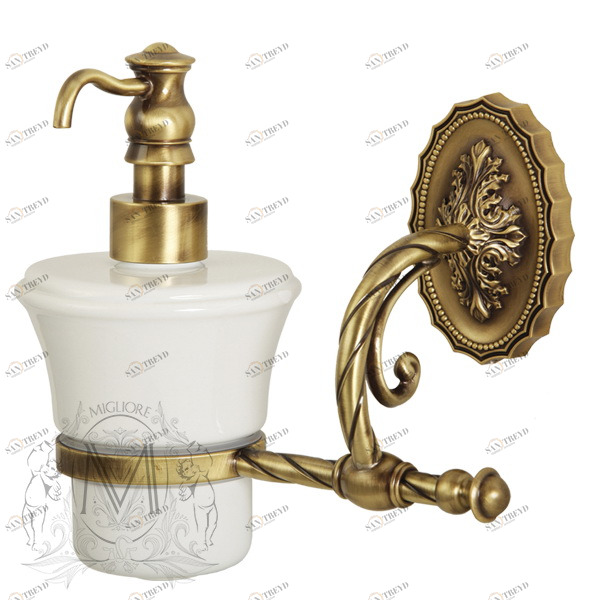 Дозатор жидкого мыла MIGLIORE Edera ML.EDR-60.307.BR, бронза 