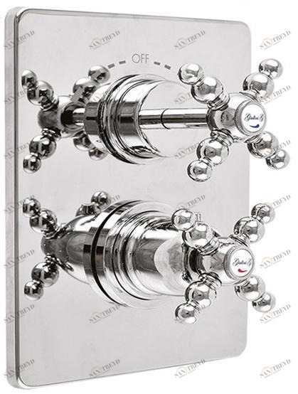 Rubinetteria Giulini Смеситель для душа с термостатом на 2 отверстия Parigi 8213papa