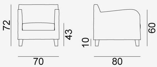 Gervasoni Кресло из ткани с подлокотниками Next / spin sun-id-1435853 - Вид №4