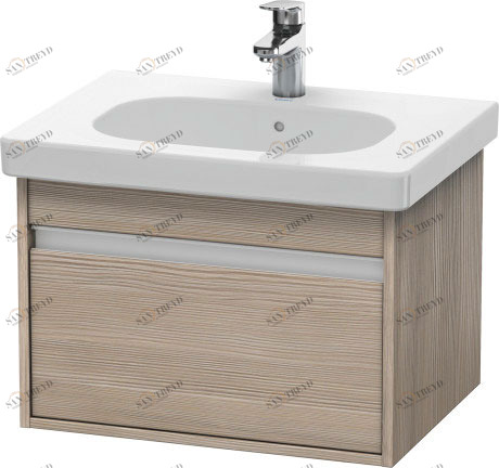 KT667003131 Тумбочка подвесная Ketho #KT6670 600 x 455 мм Сосна серебристая, декор Duravit