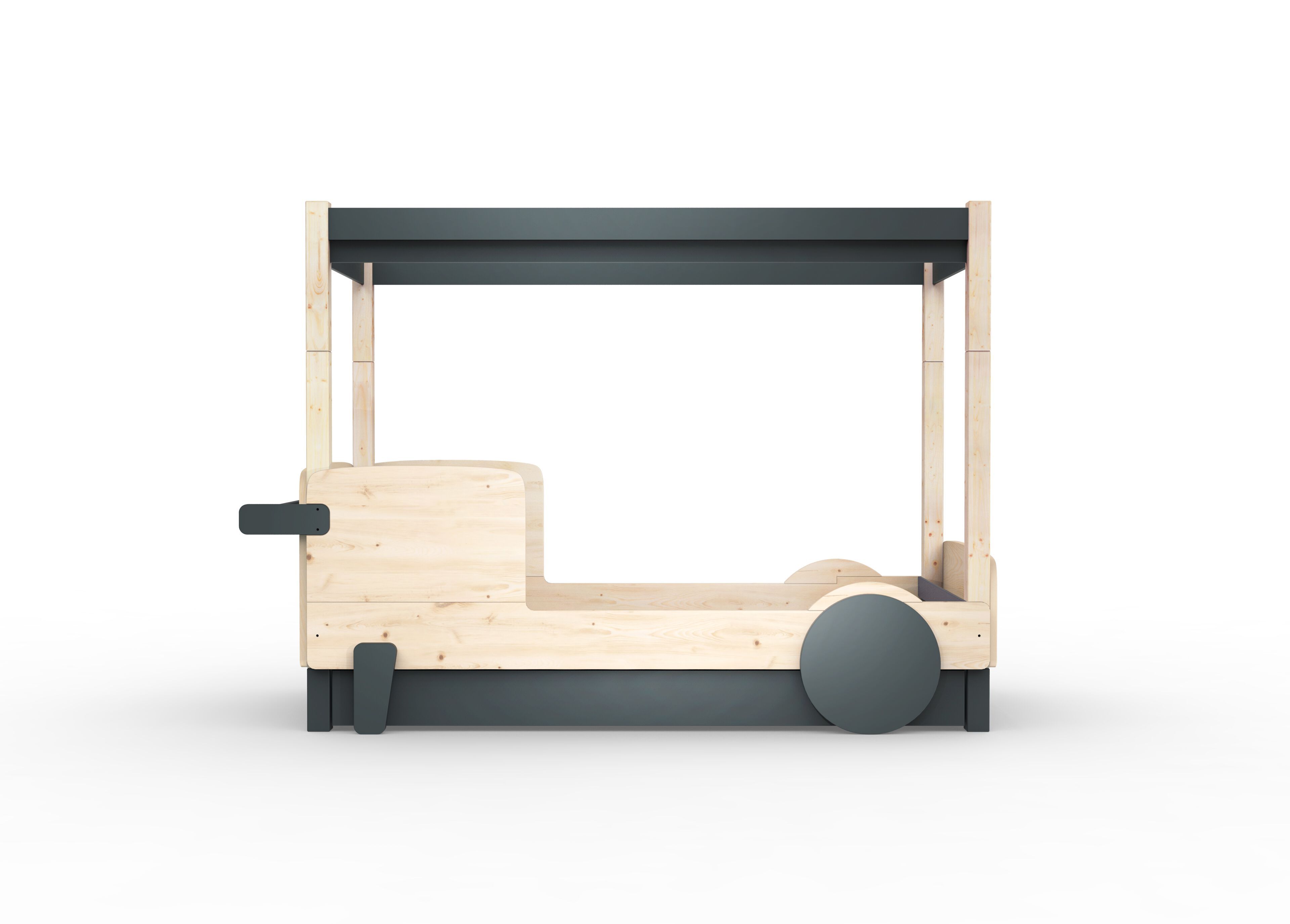 Деревянная выдвижная односпальная кровать с балдахином Mathy by Bols ARCH-00151317 - Вид №12