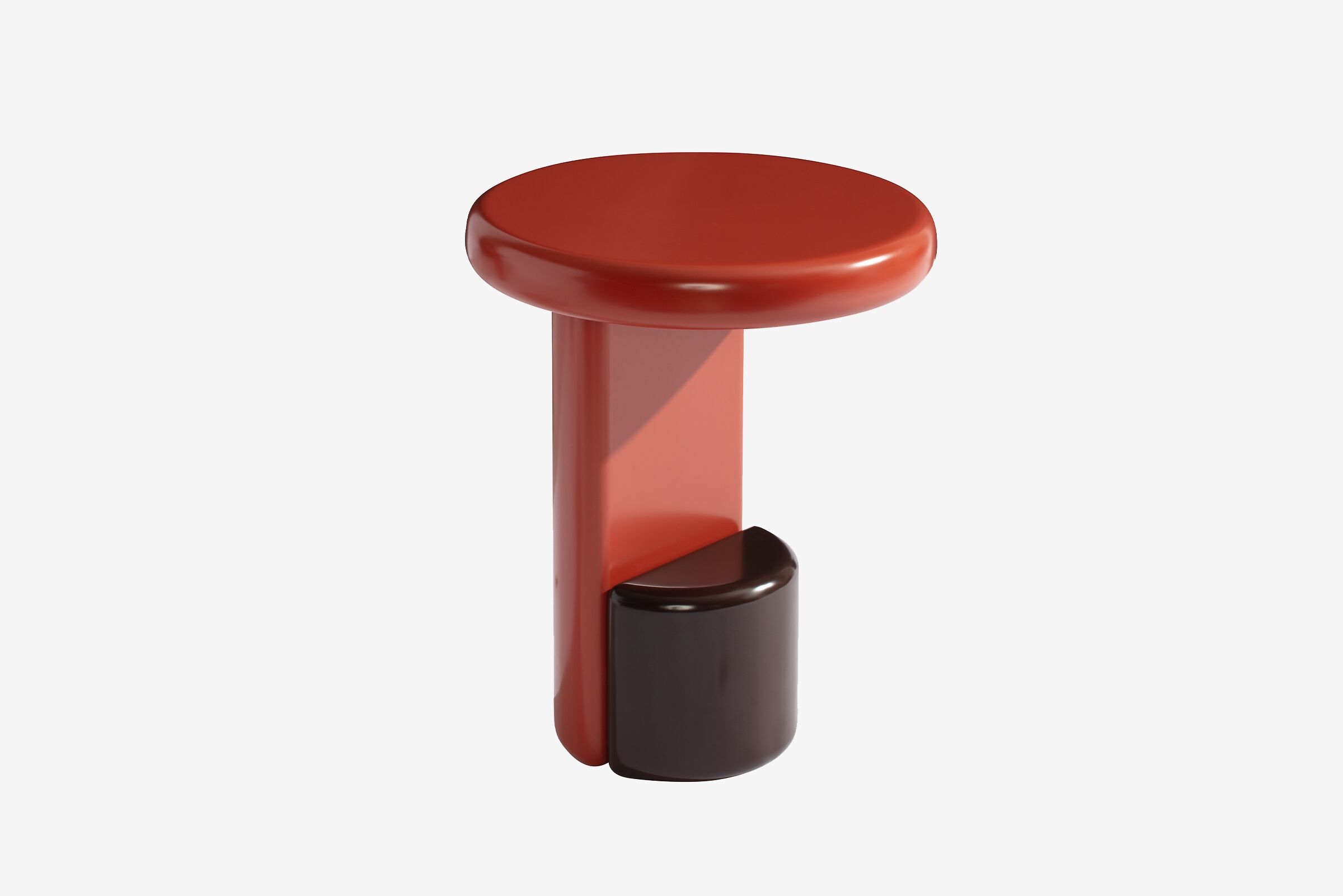 Круглый журнальный столик из дерева и натурального камня Carpanese Home Rising ARCH-00111776 - Вид №5