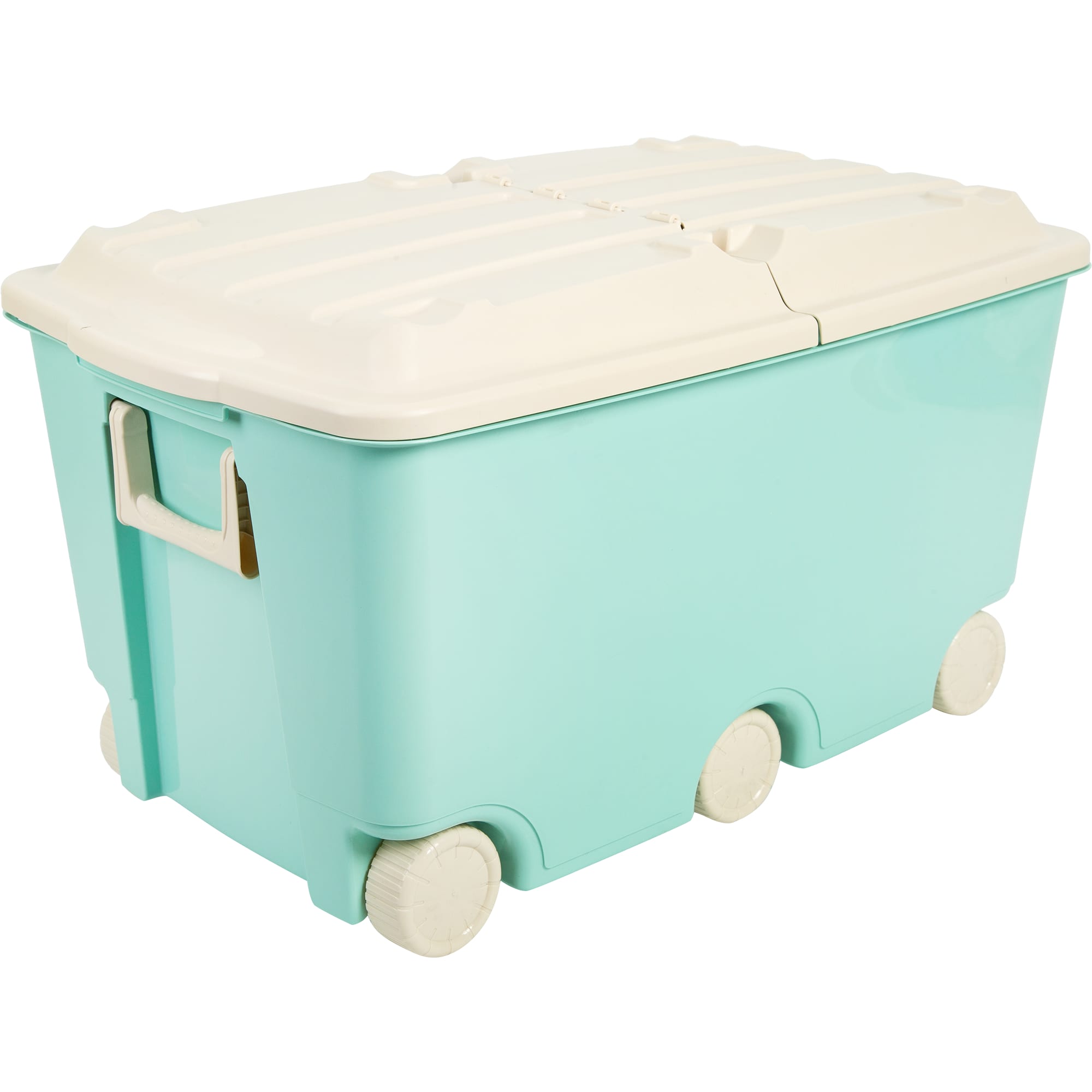 82472547 Ящик для игрушек 685х395х385 мм 66,5 л, цвет зелёный Пластишка Santreyd 