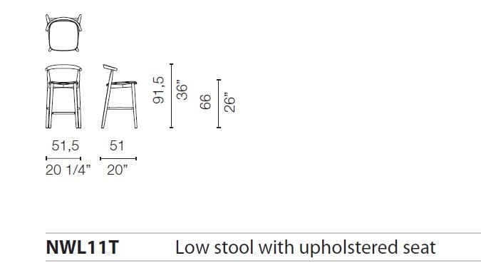 Высокий стул из ясеня CAPPELLINI Newood ARCH-00123241 - Вид №13