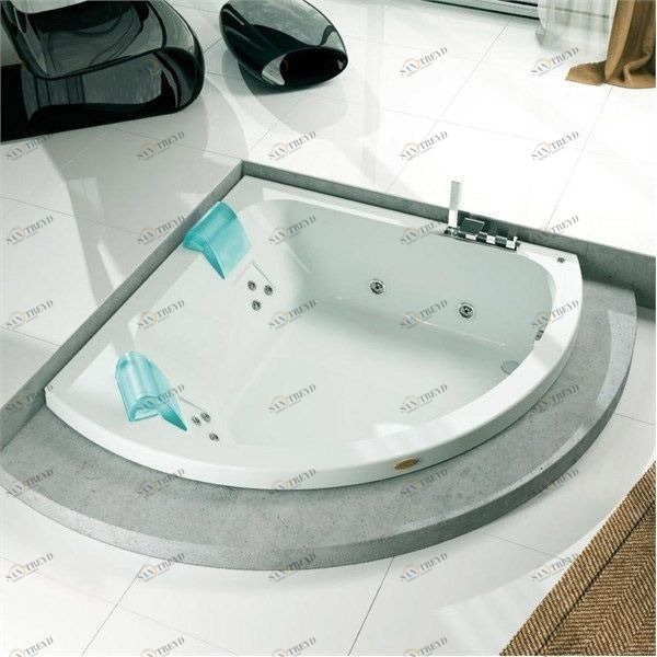 Ванна с гидромассажем "HYDRO FRIENDLY" Aquasoul Corner 155 встроенная 9443-697 Jacuzzi 9443697