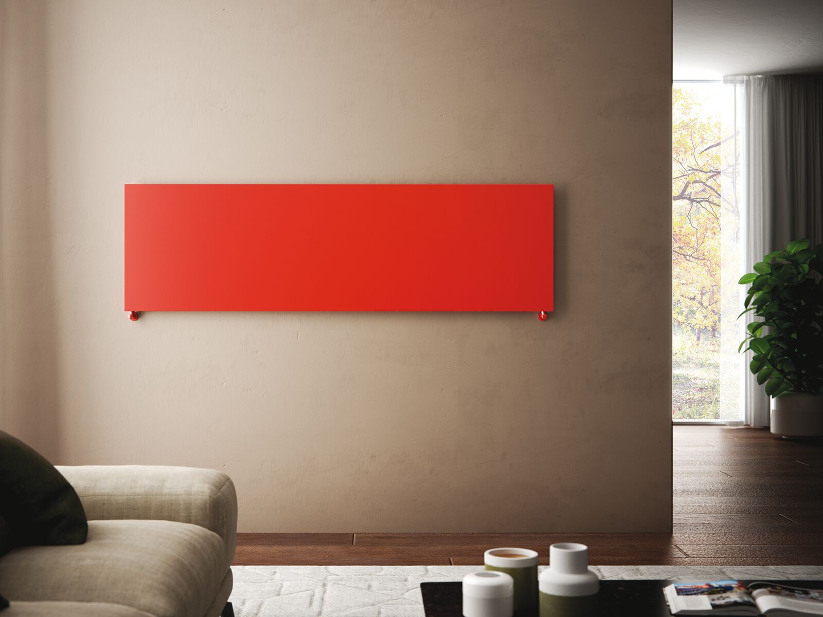 Горизонтальный полотенцесушитель с горячей водой из углеродистой стали Cordivari Design Neo Design ARCH-00050822