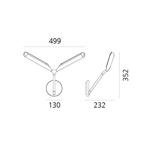 Регулируемый металлический светодиодный настенный светильник Artemide Osidio ARCH-00050738 - Вид №6