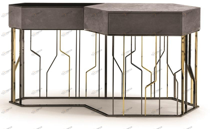 Longhi Кожаная консоль с ящиками Loveluxe 2017 – essence collection Y 761