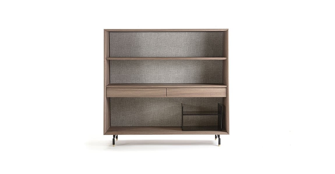 Отдельно стоящий книжный шкаф из шпона Frigerio Analog ARCH-00108201 - Вид №1