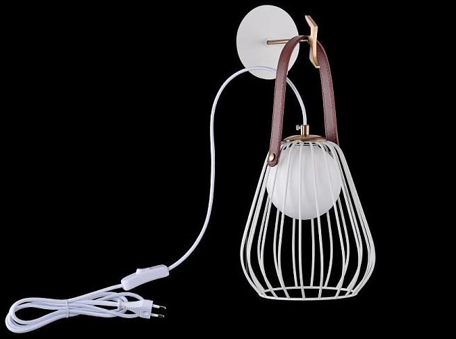 MAYTONI Настенный светильник из кожи Indiana Mod544wl - Вид №6