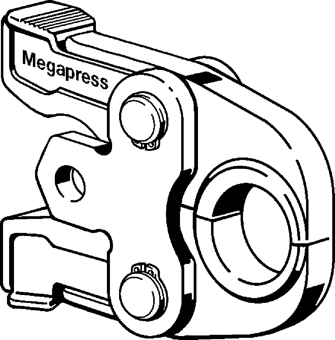 740 221 Модель 4299.9 Трубопроводные системы  Системные пресс-инструменты  Системные пресс-клещи PT2  Megapress Santreyd  - Вид №1