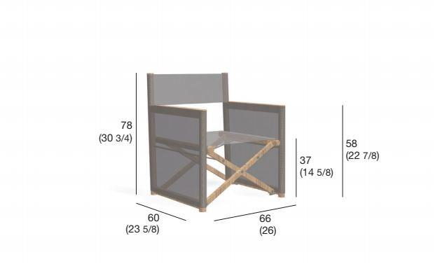 RODA Раскладное садовое кресло Batyline Orson sun-id-1480708 - Вид №5