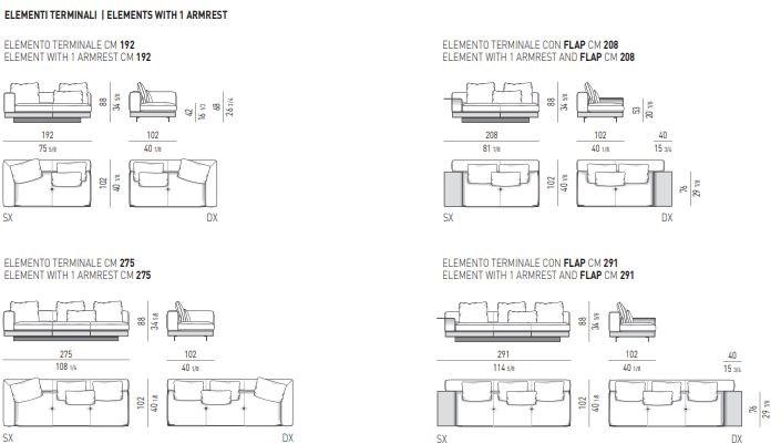Minotti Модульный тканевый диван Connery sun-id-1465337 - Вид №21