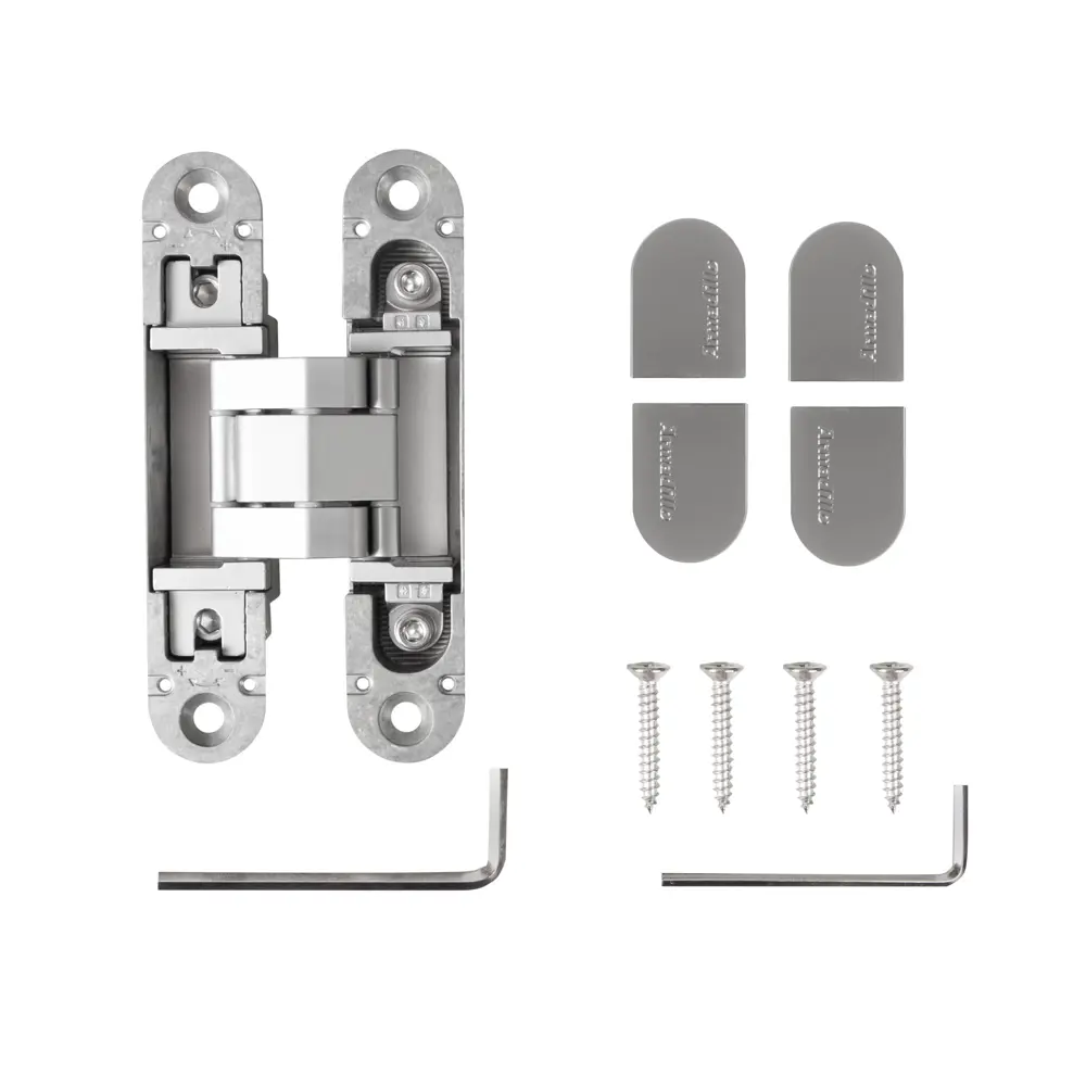Скрытая петля дверная U3D3000 115x23x26 мм ЦАМ цвет хром ARMADILLO STLM-2099593 - Вид №2