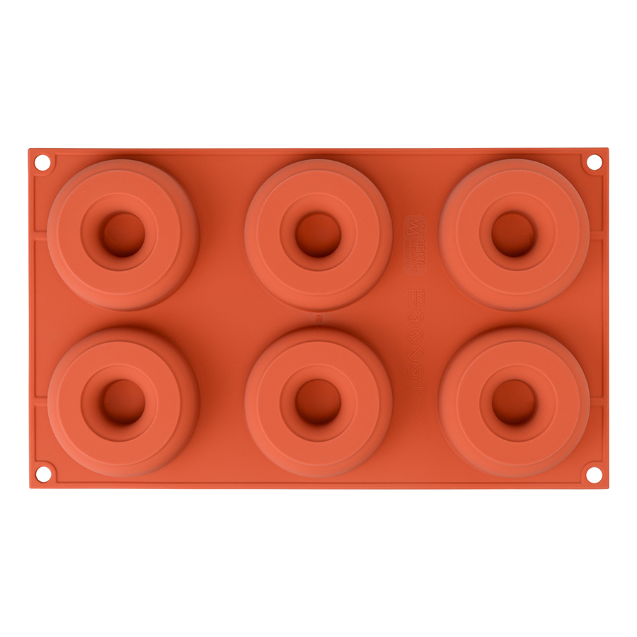 26.170.00.0065 Форма для приготовления пончиков donuts ?7,5/2,5 см силиконовая Silikomart  - Вид №5