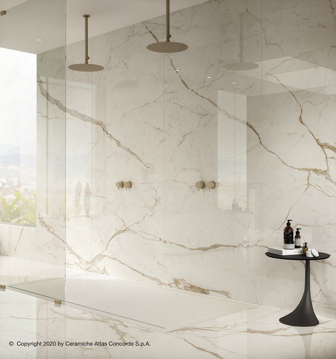 Пол из керамогранита с мраморным эффектом Atlas Concorde Marvel Shine ARCH-00045897 - Вид №54