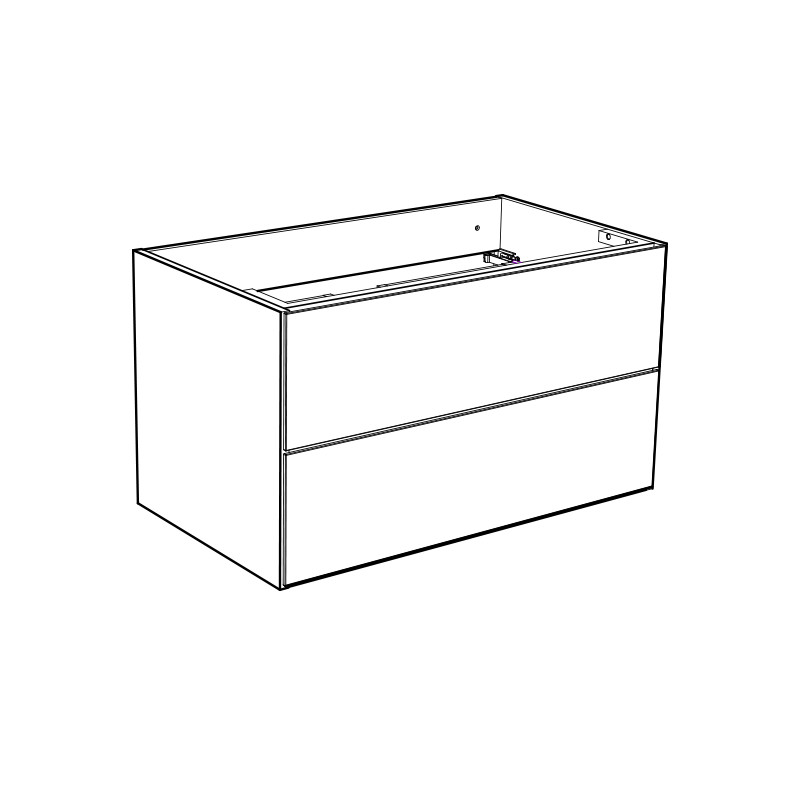 20071210 Afton Шкаф Для Умывальника 800 Белый, Мягкое Закрытие Westerbergs Белый  - Вид №1