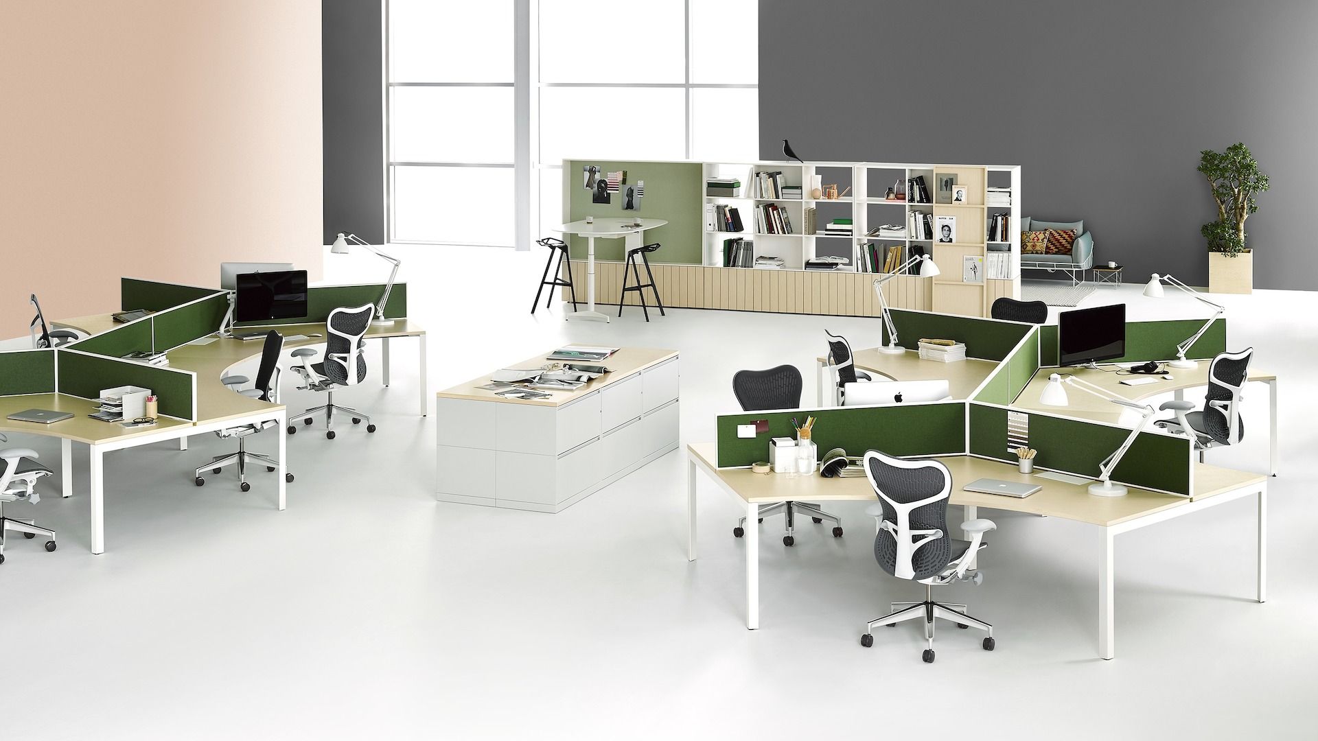 Эргономичное офисное кресло с вращающейся тканью Butterfly Herman Miller Mirra 2 ARCH-00092336 - Вид №12