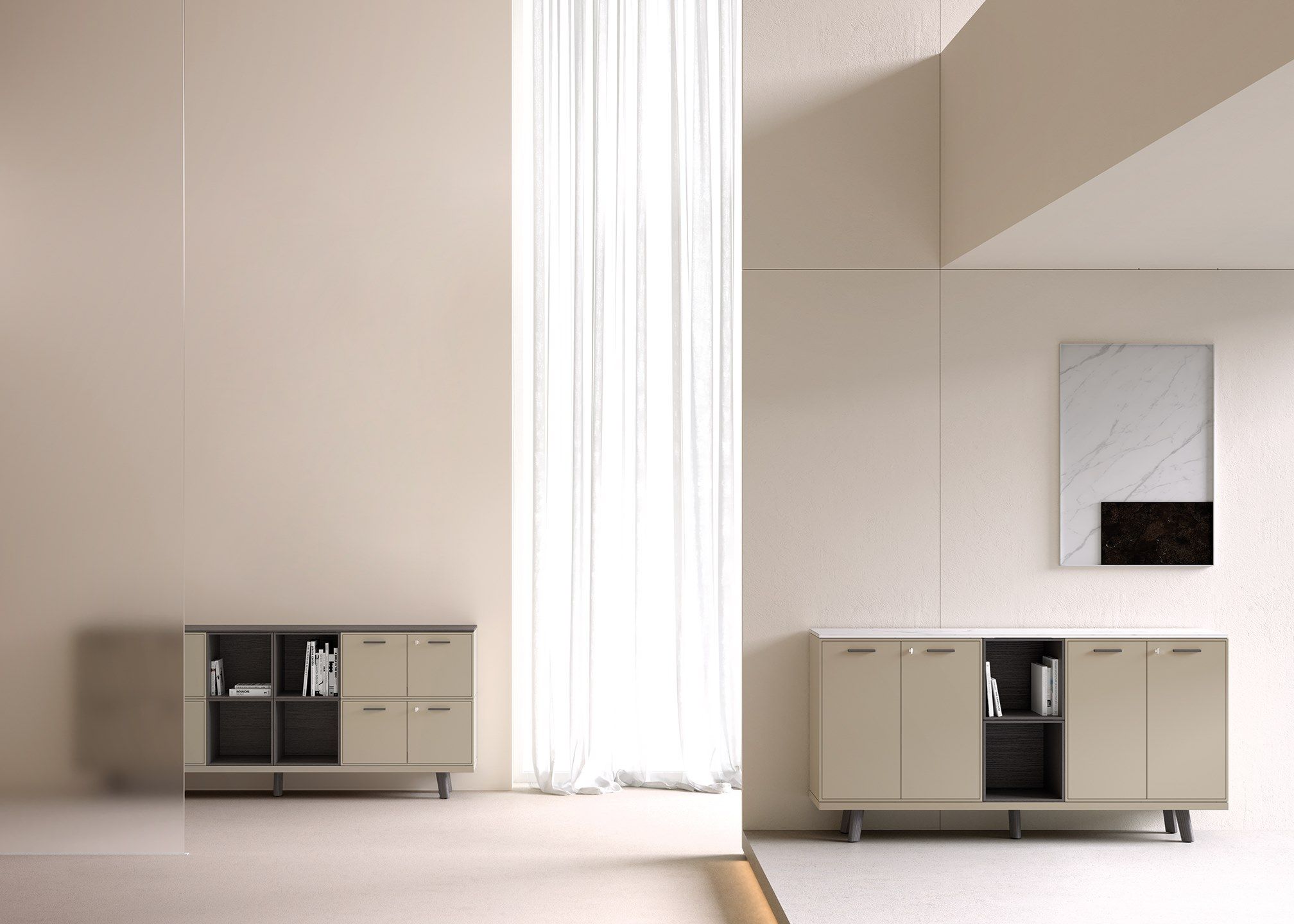 Деревянный офисный шкаф с распашными дверями Bralco ARCH-00060800 - Вид №1