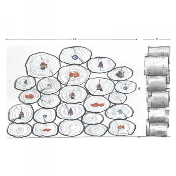 Деревянная перегородка из брикколы Riva 1920 BRICIOLE ARCH-00109027 - Вид №3