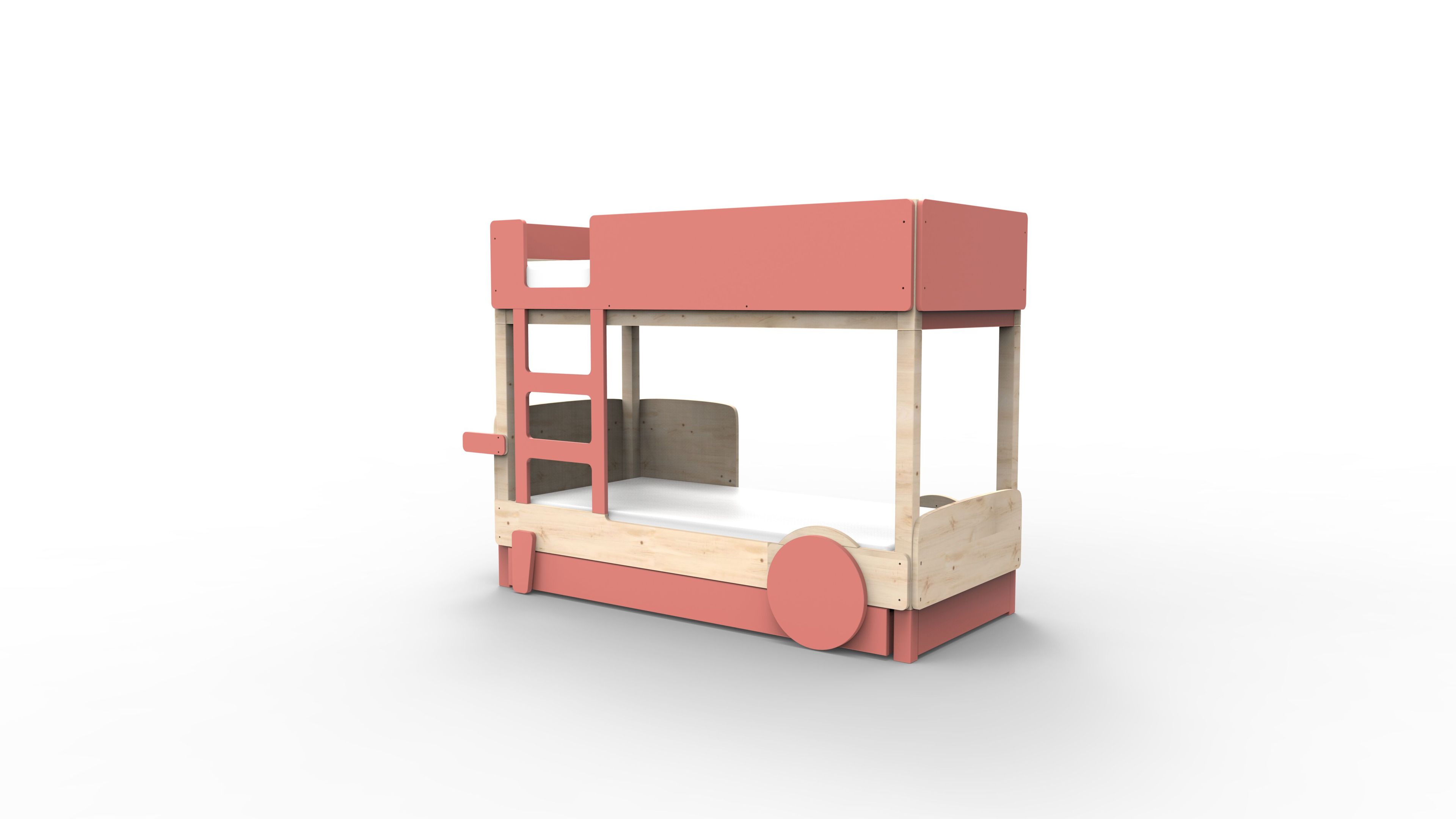 Деревянная двухъярусная кровать с выдвижной кроватью Mathy by Bols ARCH-00048116 - Вид №34