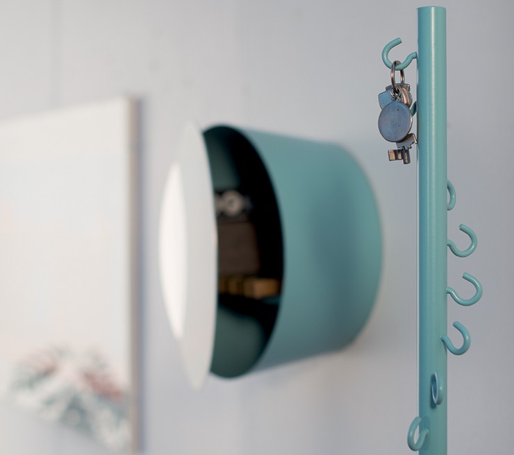 Ex.T Hook Up Вешалка для полотенец стоячая бирюзовая EXHOOKUPTU  - Вид №1