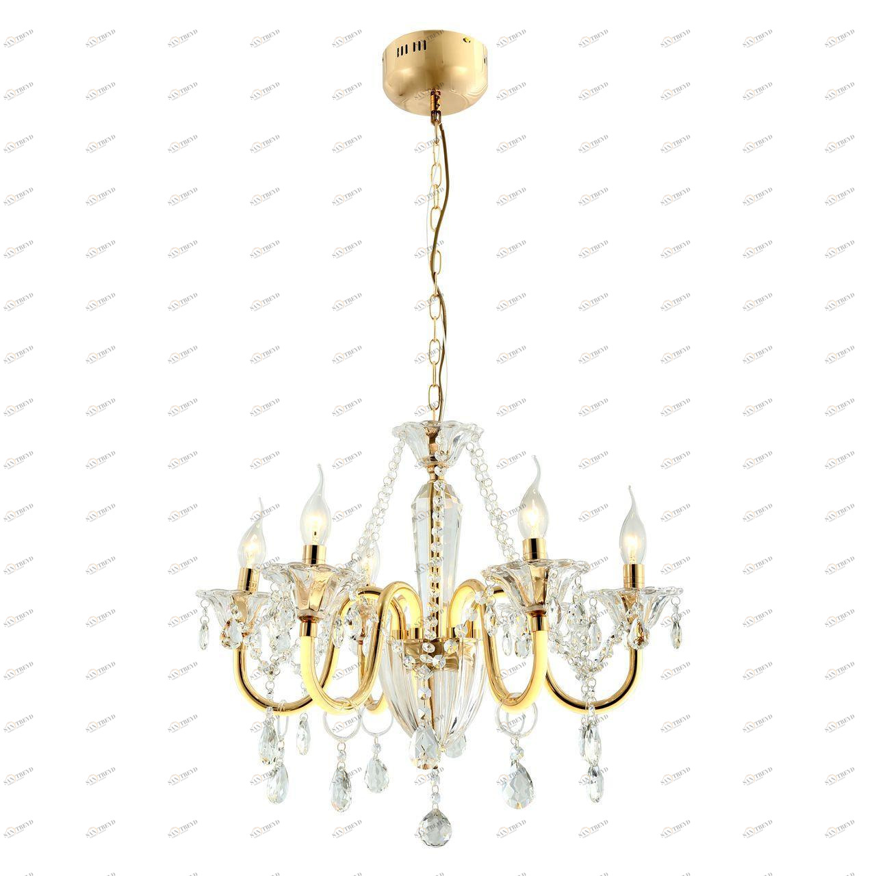 Подвесная люстра Favourite Mieder 2425-6P FAVOURITE ДИЗАЙНЕРСКИЕ, MIEDER 312436 Золотой 