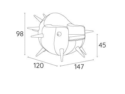 Кресло с наконечниками Adrenalina бомба ARCH-00124171 - Вид №3