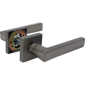 Ручка дверная на розетке Reinz Равенна, цвет матовый черный никель