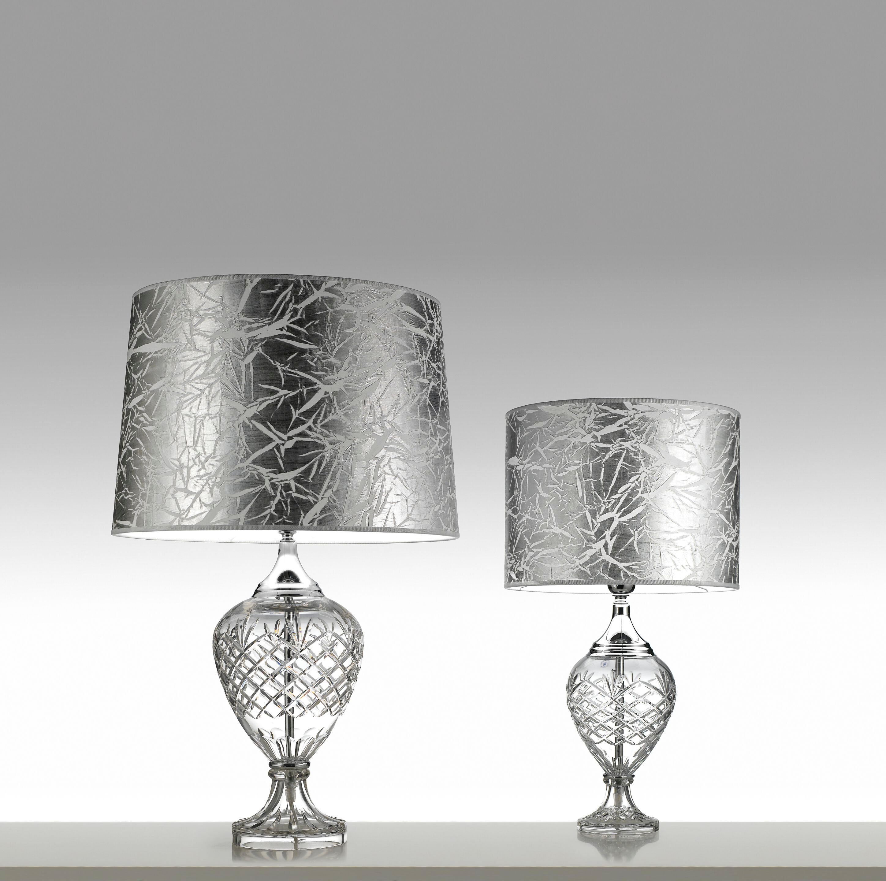 Светодиодная настольная лампа из стекла и ткани Cremasco Illuminazione световые работы ARCH-00088255 - Вид №1