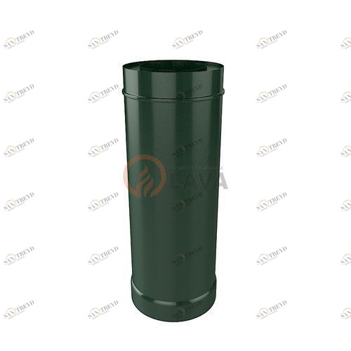 Труба-сэндвич LAVA 130/200 мм. 0,5 м. зеленый (6005) 4397