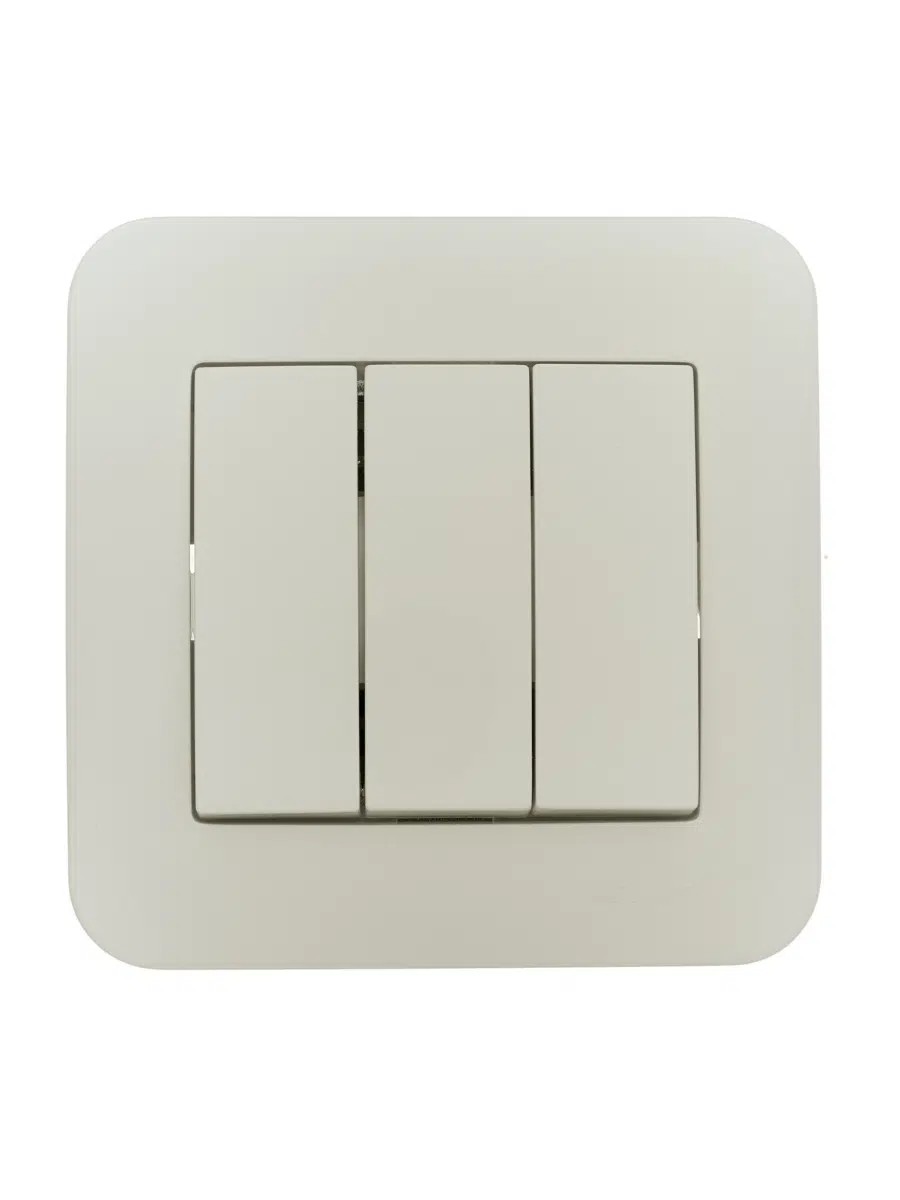 ASTI Выключатель тройной крем LEZARD 7081-0303-109 - Вид №1