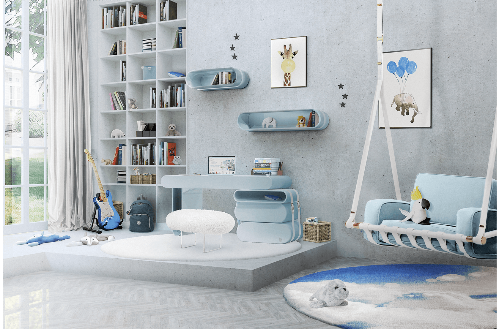 CIST635 Полки в детскую Облако Маленькое Circu  - Вид №16