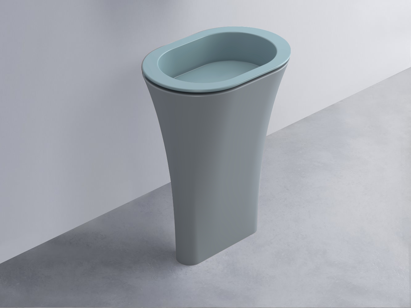 AMLA65-PL+AMPILO-PL+AMCOLO-BR Раковина Amedeo Ovale отдельностоящая cielo Enjoy + Amedeo Ceramica Cielo