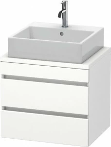 DS530501818 Тумбочка для компактной консоли DuraStyle #DS5305 600 x 478 мм Белый матовый, декор