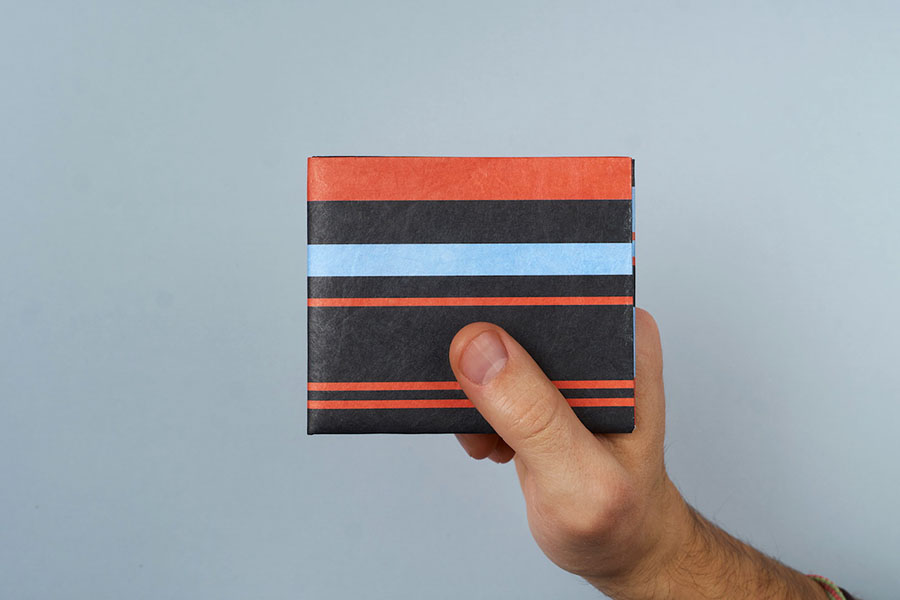 NW-088 Кошелек new rangarde, черный в полоску New wallet  - Вид №1