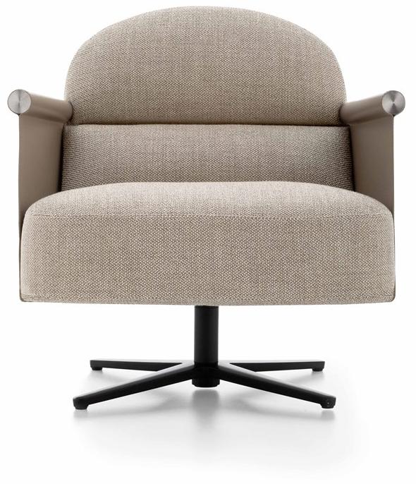 Ditre Italia Вращающееся кресло из ткани с 4 спицами и подлокотниками sun-id-1469626 - Вид №3