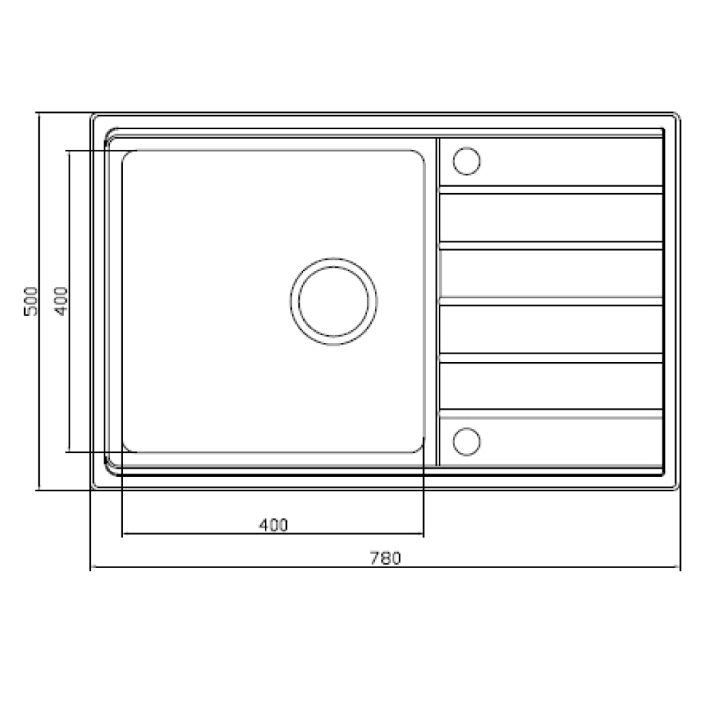 Кухонные мойки Eco Roma SMR-7850A.B SEAMAN  - Вид №3