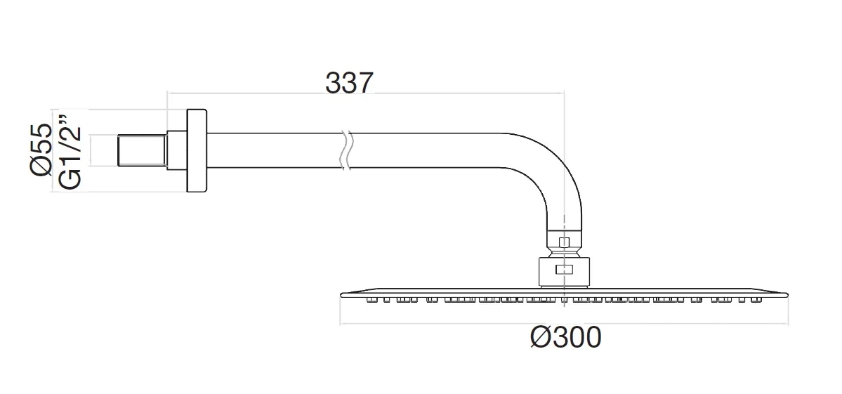 AC0841010 Верхний душ , золото Webert #VALUE!  - Вид №1