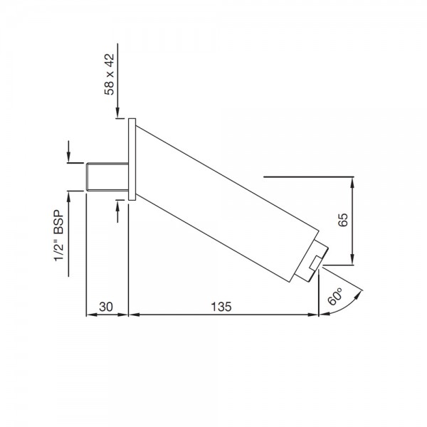 SPT-CHR-49429 Излив для ванны Artize  Хром  - Вид №1