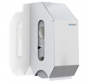 GW03 03 04 02 Genwec Диспенсер для двойной рулонной бумаги из глянцевой нержавеющей стали 304