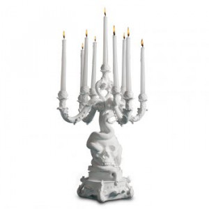 8008215148731 Подсвечник Burlesque Scull LINIE DESIGN