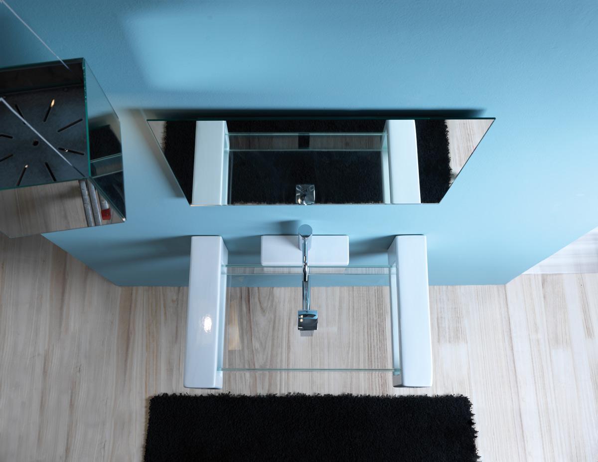 GLLAME60 Подвесная раковина настенная GSG CERAMIC GLASS - Вид №2