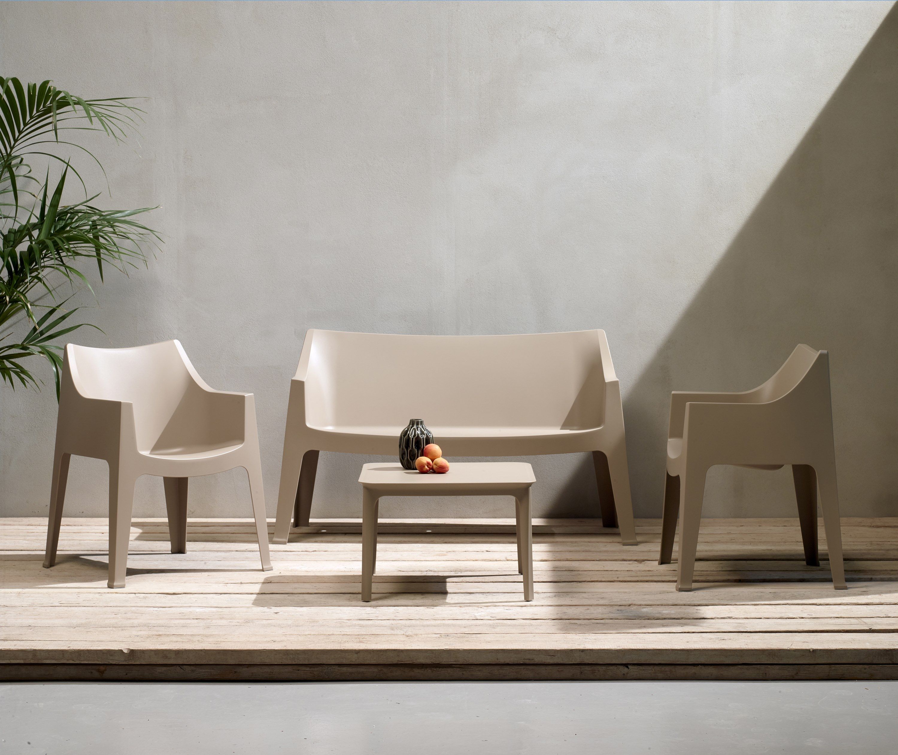 2-местный полипропиленовый садовый диван S-CAB Coccolona ARCH-00113169 - Вид №2