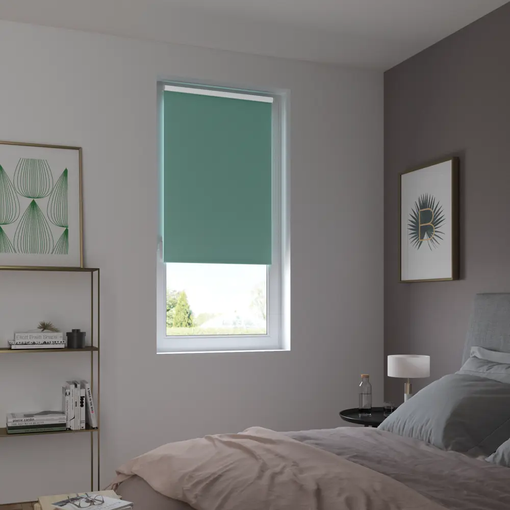 Штора рулонная блэкаут Inspire Santos 50x160 см бирюзовая Celadon 2 82692229 STLM-2144776 - Вид №9
